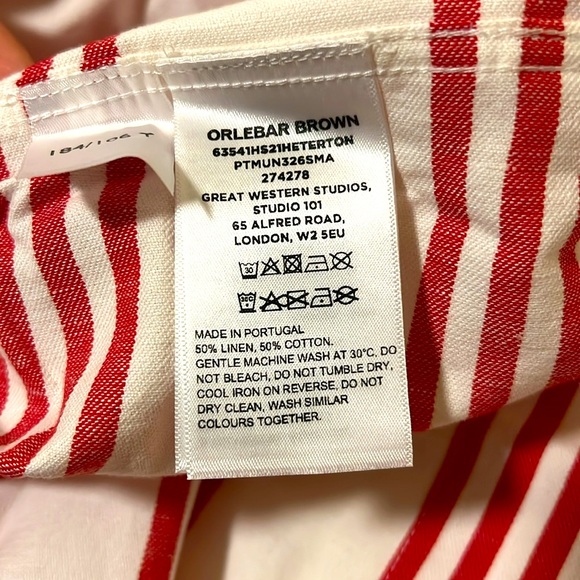 NWT Orlebar Brown Heterton Striped Polo - Picture 4 of 4